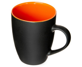 Чашка керамічна 'Ваканда' 350 мл матова зовні глянцева всередині (Помаранчевий) Чашка керамічна 'Ваканда' 350 мл матова зовні глянцева всередині (Помаранчевий)