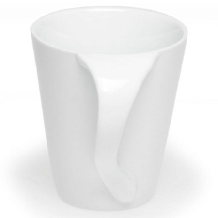 Чашка керамічна 'Сімона' 300 мл повністю глянцева (Білий)