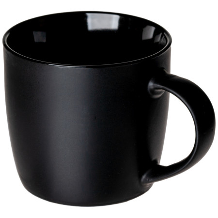 Чашка керамічна 'Тайсон' 300 мл матова зовні глянцева всередині (Чорний)
