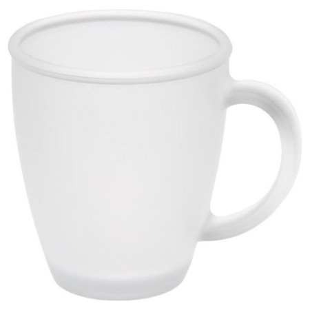 Чашка скляна 'Еллі Фроузен' 325 мл матова зовні глянцева всередині (Прозорий)