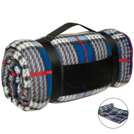 Плед полар-флісовий 'Cozy Classic' ТМ "Sun Line" 230 г/м&sup2; (Темно-синій)