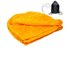 Плед корал-флісовий 'Cozy Soft' ТМ "Sun Line" 240 г/м&sup2; (Помаранчевий)