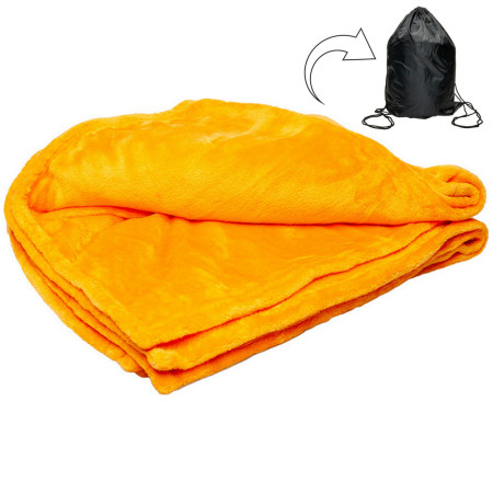 Плед корал-флісовий 'Cozy Soft' ТМ "Sun Line" 240 г/м&sup2; (Помаранчевий)