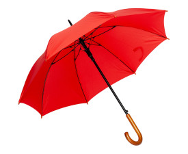Парасолька-тростина напівавтомат 'Ізабелла' ТМ "Sun Line" &Oslash;103 cм (Червоний)