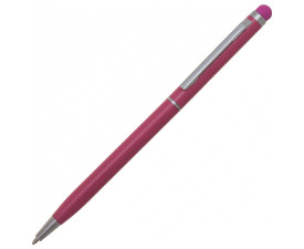 Ручка-стилус алюмінієва 'Smart Touch Colour' поворотна чорне чорнило (Рожевий)