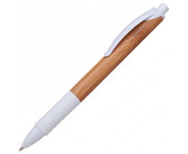 ЕКО ручка бамбукова 'Bamboo Rubber' (Білий)