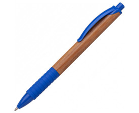 ЕКО ручка бамбукова 'Bamboo Rubber' (Синій)