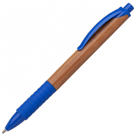ЕКО ручка бамбукова 'Bamboo Rubber' (Синій)