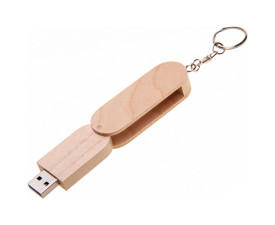 Флеш-пам'ять 'АртВуд' 64 Гб дерево поворотна (Бежевий)
