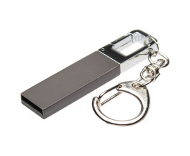 Флеш-пам'ять 'Елеганс' 128 Гб з карабіном (Графітовий)