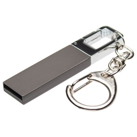 Флеш-пам'ять 'Елеганс' 128 Гб з карабіном (Графітовий)