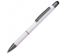 Ручка-стилус алюмінієва 'Jett' (Білий)