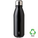 Пляшка з переробленого алюмінію 'Adalyn' 550 мл (Чорний)