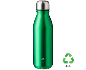 Пляшка з переробленого алюмінію 'Adalyn' 550 мл (Зелений)