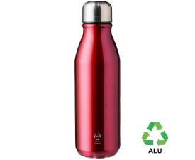 Пляшка з переробленого алюмінію 'Adalyn' 550 мл (Червоний)
