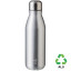 Пляшка з переробленого алюмінію 'Adalyn' 550 мл (Срібний)