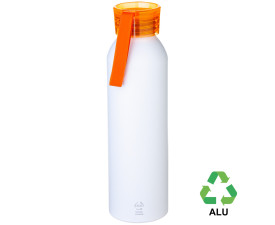 Пляшка з переробленого алюмінію 'Ariana' 650 мл матова (Помаранчевий)