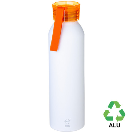 Пляшка з переробленого алюмінію 'Ariana' 650 мл матова (Помаранчевий)