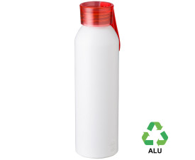 Пляшка з переробленого алюмінію 'Ariana' 650 мл матова (Червоний)