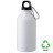 Пляшка з переробленого алюмінію 'Erich' 400 мл (Білий)