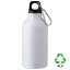Пляшка з переробленого алюмінію 'Erich' 400 мл (Білий)