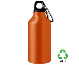 Пляшка з переробленого алюмінію 'Erich' 400 мл (Помаранчевий)