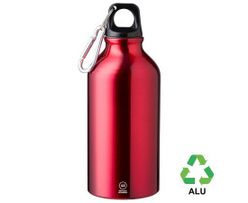Пляшка з переробленого алюмінію 'Erich' 400 мл (Червоний)
