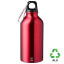 Пляшка з переробленого алюмінію 'Erich' 400 мл (Червоний)