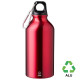 Пляшка з переробленого алюмінію 'Erich' 400 мл (Червоний) Пляшка з переробленого алюмінію 'Erich' 400 мл (Червоний)