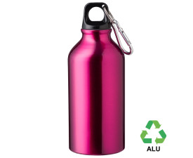 Пляшка з переробленого алюмінію 'Erich' 400 мл (Рожевий)