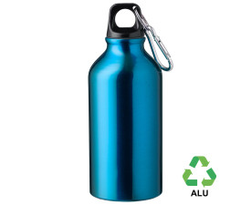 Пляшка з переробленого алюмінію 'Erich' 400 мл (Блакитний)