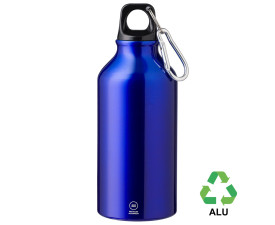 Пляшка з переробленого алюмінію 'Erich' 400 мл (Синій)