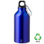 Пляшка з переробленого алюмінію 'Erich' 400 мл (Синій)