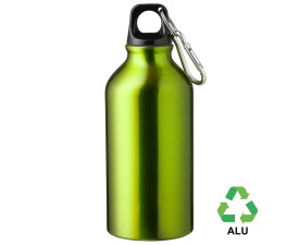 Пляшка з переробленого алюмінію 'Erich' 400 мл (Світло-зелений)