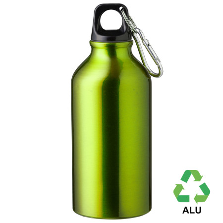 Пляшка з переробленого алюмінію 'Erich' 400 мл (Світло-зелений) Пляшка з переробленого алюмінію 'Erich' 400 мл (Світло-зелений)