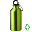Пляшка з переробленого алюмінію 'Erich' 400 мл (Світло-зелений)