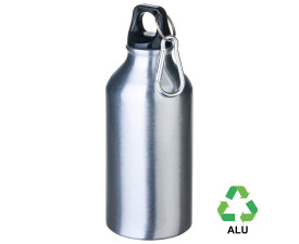 Пляшка з переробленого алюмінію 'Erich' 400 мл (Срібний)