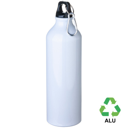 Пляшка з переробленого алюмінію 'Gerda' 750 мл (Білий)