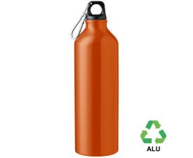 Пляшка з переробленого алюмінію 'Gerda' 750 мл (Помаранчевий)