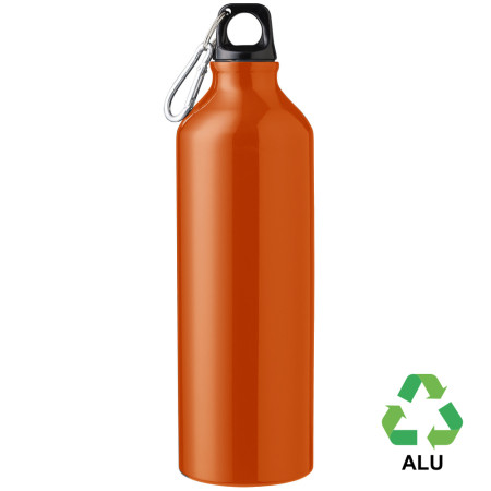 Пляшка з переробленого алюмінію 'Gerda' 750 мл (Помаранчевий)