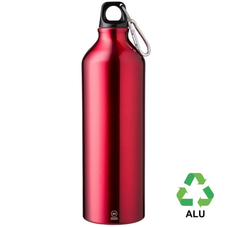 Пляшка з переробленого алюмінію 'Gerda' 750 мл (Червоний)