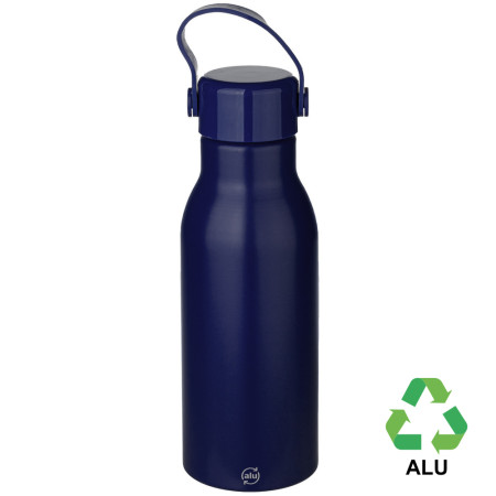 Пляшка з переробленого алюмінію 'Jakob' 700 мл (Темно-синій)