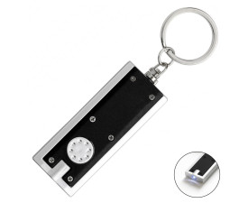 Брелок-ліхтарик пластиковий 'Mitchell' 1 LED (Чорний)