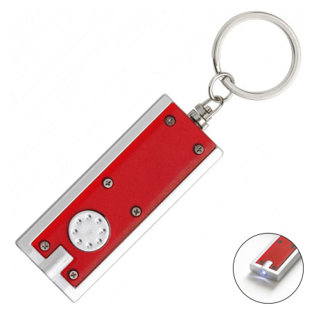 Брелок-ліхтарик пластиковий 'Mitchell' 1 LED (Червоний)