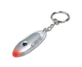 Брелок-ліхтарик металевий (Срібний)