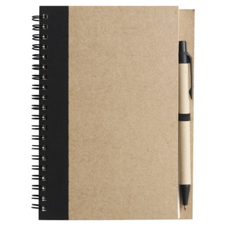 ЕКО блокнот 'Stella' + ручка (Чорний)