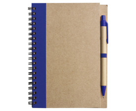 ЕКО блокнот 'Stella' + ручка (Темно-синій)