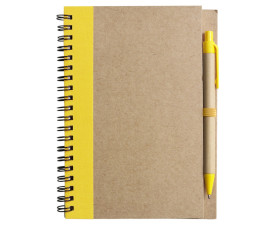 ЕКО блокнот 'Stella' + ручка (Жовтий)