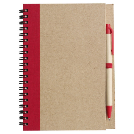 ЕКО блокнот 'Stella' + ручка (Червоний)