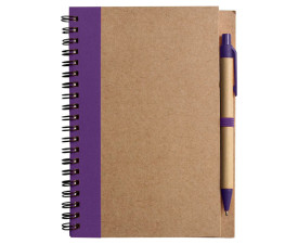 ЕКО блокнот 'Stella' + ручка (Фіолетовий)